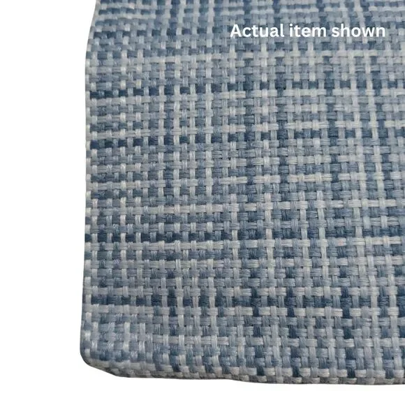 🌊 JELLYMONI Outdoor Waterproof Pillow Covers 2pk Light Blue Farmhouse 18x18 - Picture 6 of 8